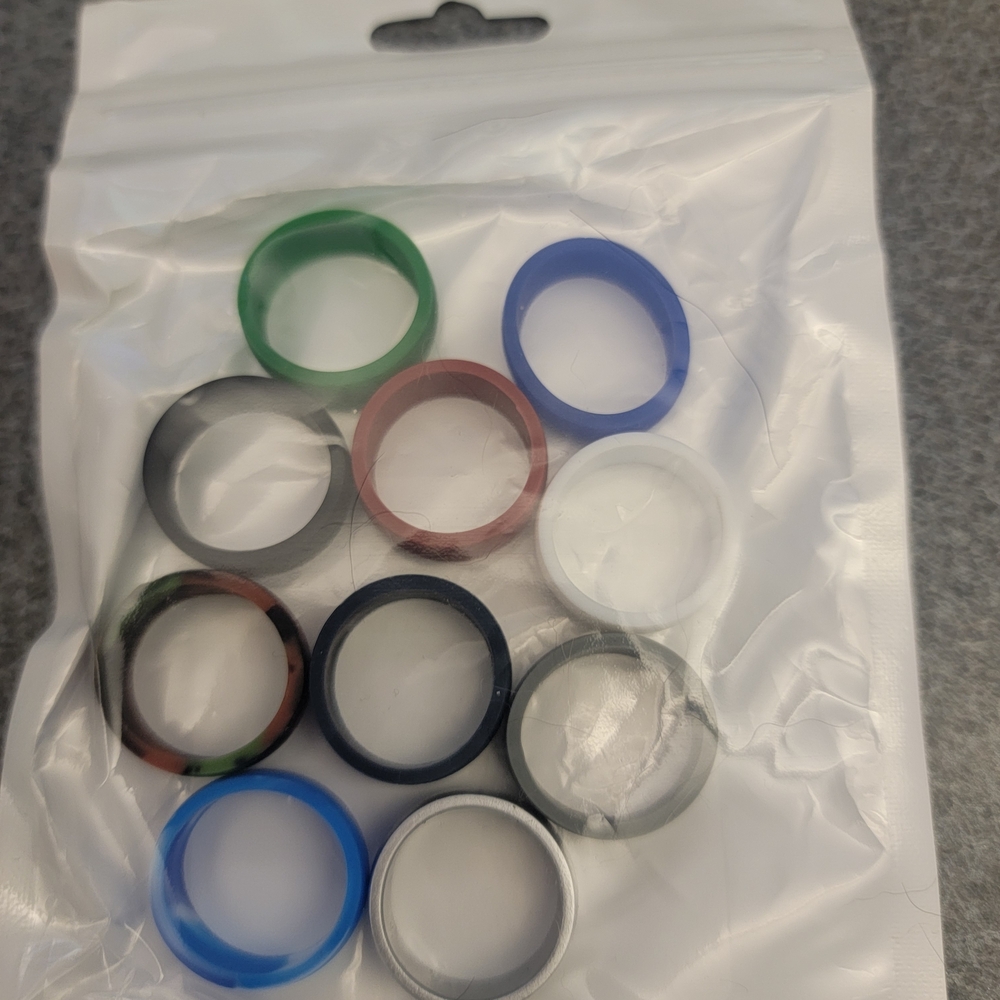 Colorful Silicone Ring Set